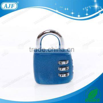 High quality blue travel suitcase padlock