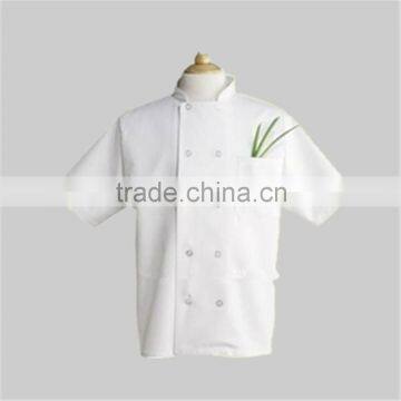 High Quality Chef Coat Double Breasted, Wholesale white Chef Coat made in China