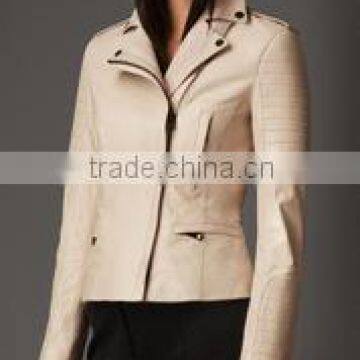 cheap PU women leather jacket