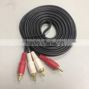 Preminum Gold Plated 2 RCA to 2 RCA Audio Video Cable photo-2