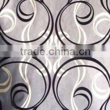 Home textile Flocking on taffta curtain fabric