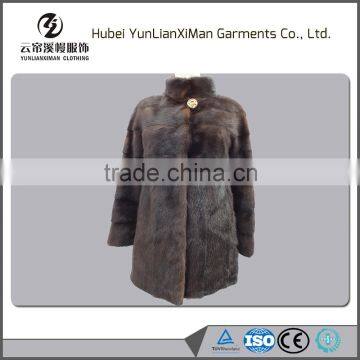 factory price elegance mink fur knitted coat