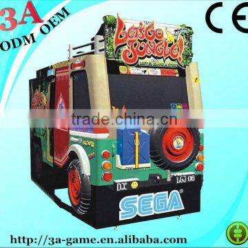 55" LCD Simulator Coin Operated Arcade Large Video Shooting Gun Game Machine Let's Go Jungle