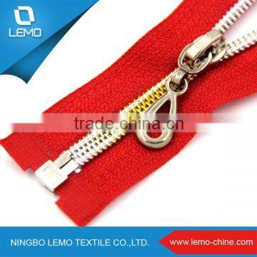 5# Coil Cheap Cable Fashion Price Nylon Zipper with Golden Teeth