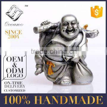 customized high quality pewter fengshui Buddha figurine