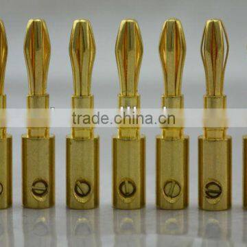 High quality 24K Gold Plated Banana Adapter