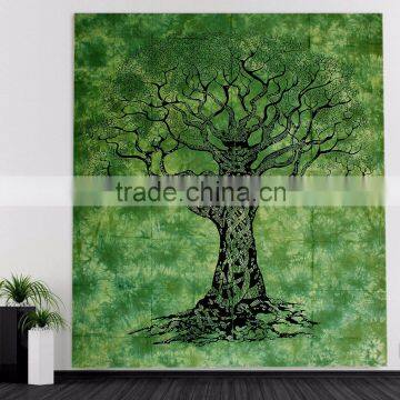 Queen Hippie Indian Wall Hanging Life Of Tree Throw Decor Tapestry