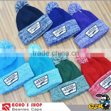 Popular baggy beanie knit with top ball caps