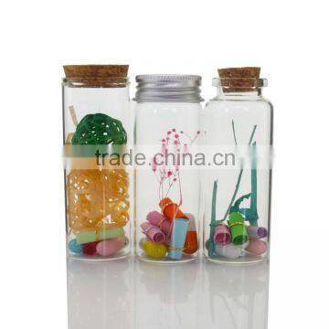 30*90mm Mini Glass Bottles With Aluminum Caps for Message Weddings Wishing Jewelry Party Favors photo-3