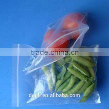 LDPE zipper plastic packing bag/assort packing bag for vegetable and fruit