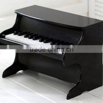 25 key Wooden piano, Black Children wooden piano, Mini child wooden piano toy