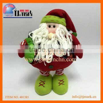 H13.78'' CHRISTMAS WOOLEN STAND SANTA DOLL