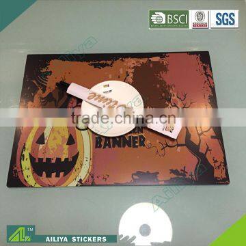 cartoon laser 3D eco-friendly OEM factory customized white place mats