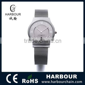 Japan Movement Stainless Steel SLIM Watches Unisex in IP Gun photo-2