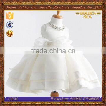 New fashion white flower girl wedding lace dresses