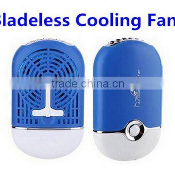 USB Bladeless Fan Handheld Cooling, Air Conditioning Rechargeable Portable Fan