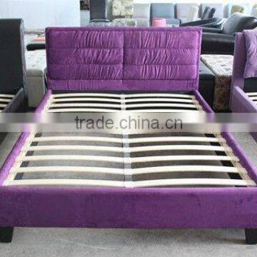 Microfibre upholstered Bed w/slats-Full