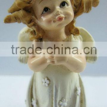 Polyresin baby angel figurine, resin statue angel