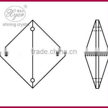 Crystal parts square prism -four hole