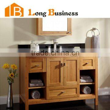 LB-DD2026 Solid bamboo antique bathroom vanity for bathroom