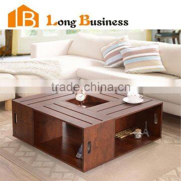 LB-HS5027 Furniture of America Coffee Table with Open Shelf Storage