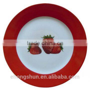 Linyi Hongshun Porcelain Co.,Ltd.Color Band Porcelain Plate