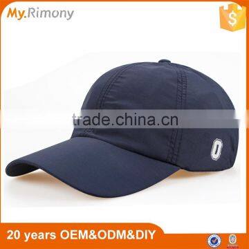 Simple cheap plain blank promotional city sports/ dry fit polyester baseball cap