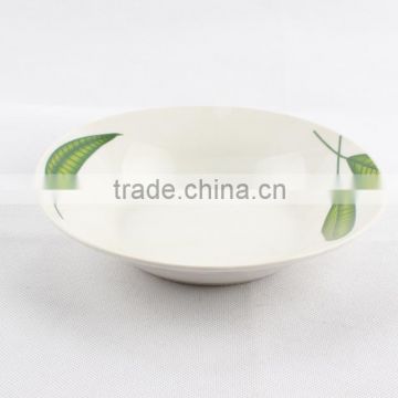 Flower ceramic deep soup plate, ceramic sushi plate, islamic ceramic plates