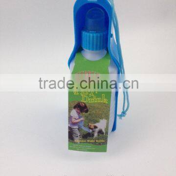 Best Price Discount Folding Portable Pet Travel Outdoor Squeeze Water Recycle Bottles Fountain Feeder for Dog Puppy photo-5