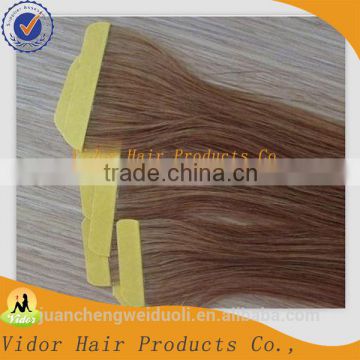 2014 Top Grade Wholesale Cheap Remy Human Hair Fashion Pu Tape Hair Extension