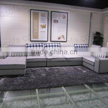 Modern Home Furniture Fabric Sofa, Large Size U shape Corner Sofa for Livingroom