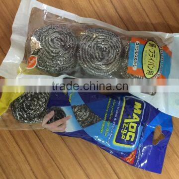 3pk opp bag packing stainless steel scrubber/stainless steel scourer making machine