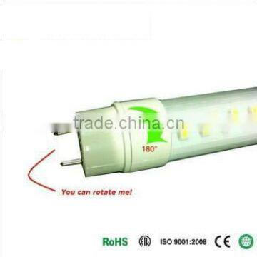 Huajing CE clear cover 1600lm SMD rotatable end cap LED Tube