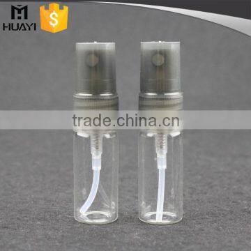 3ml 5ml glass mini perfume bottle with plastic sprayer