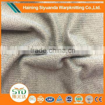 Fluffy vinyl polyester silk blend fabric material pvc