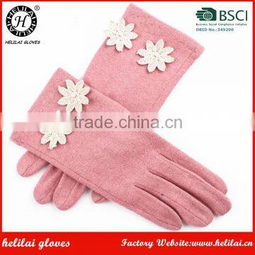 Fashion autumn and winter woolen gloves wool gloves lady wool gloves