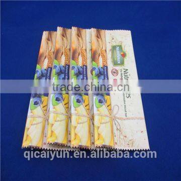 Custom printed back sealed biscuit packaging bag