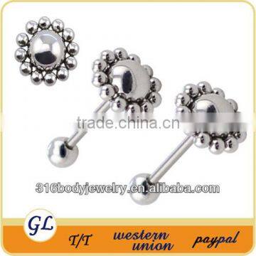 2015 Fashion stainless steel fake tongue piercing TR01015