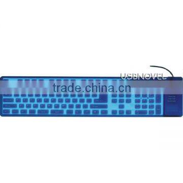 109 keys luminescent silicone keyboard UST-KY09