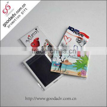 Hot tourist souvenir products for 2014 tin plate fridge magnet