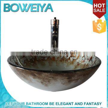 Cheap New Model Hand Wash Coloured Bathroom Art Design Solid Surface Basin