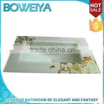 China Supplier Art White Italian Cheap Bathroom Vanity Tops