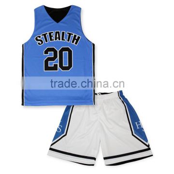 reversible basketball uniforms , white and blue cheap basketball uniform