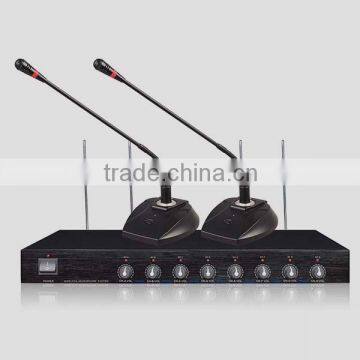 CMS-V108 Conference System pro 8 Channel VHF desktop goose neck omnidirectional Wireless Microphone