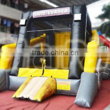 Yellow original design loader theme inflatable jumping bouncers