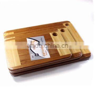 2014 FDA wood bamboo cutting board set