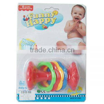 Shaking plastic rattles for baby