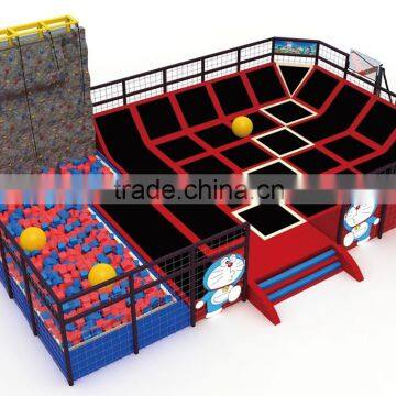 Kaiqi High Quality Trampoline Series Bouncing with Rock Wall Climbing KQ60154B