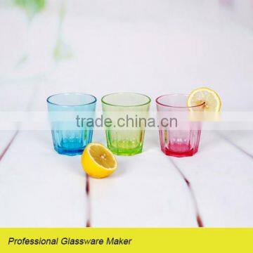 3pcs colored glass wine cup 250ml