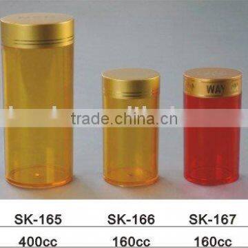 Metal Lid Transparent Plastic Bottle